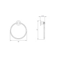 Brushed home modern wall household towel ring bathroom accessory